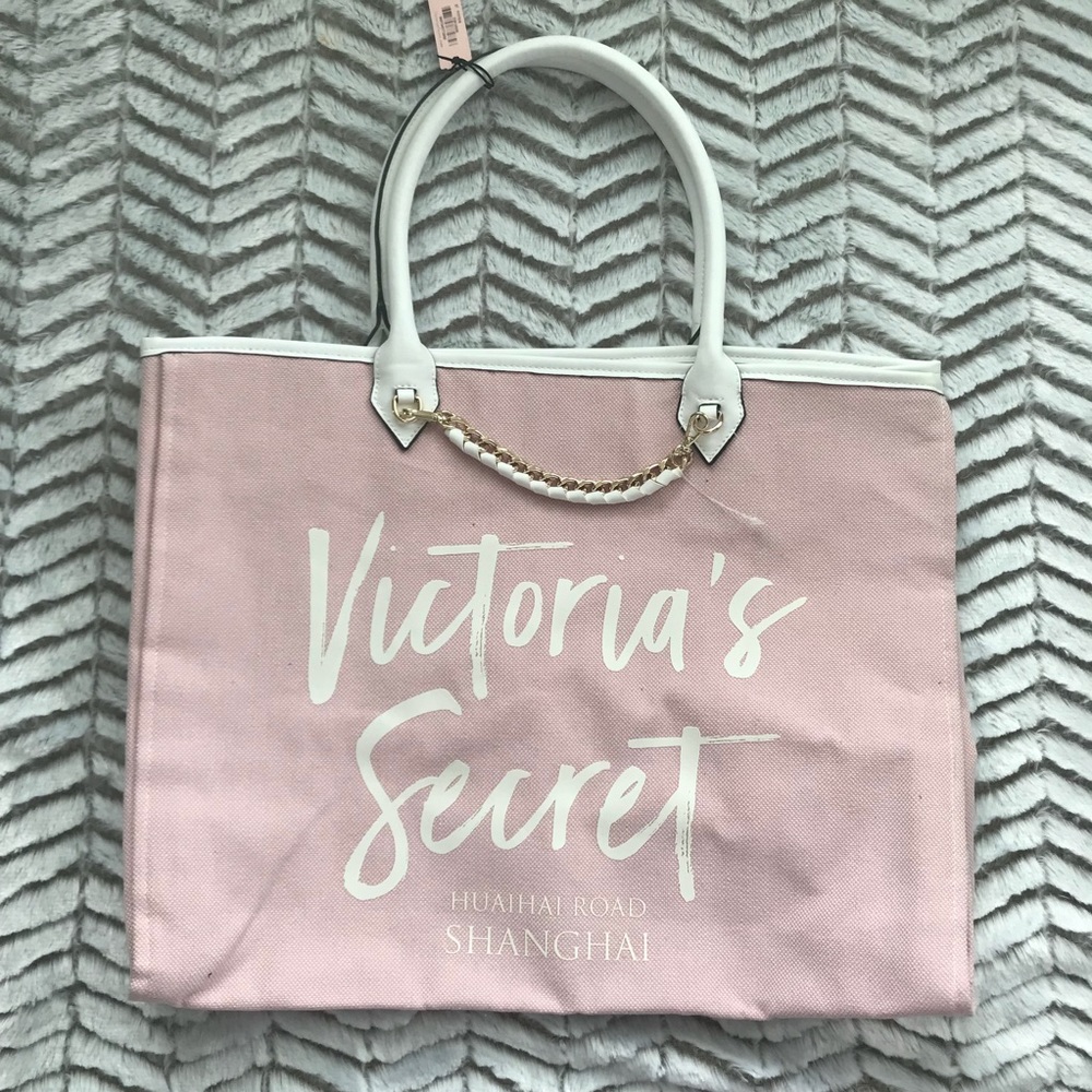 Pink VS Canvas Tote